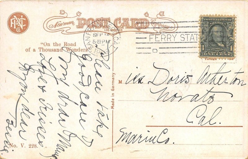 San Francisco California 1909 Postcard The Ball Room Hotel Fairmont