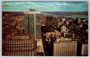 Aerial View From CIBC Observation Floor, Montreal, Quebec, Vintage 1967 Postcard