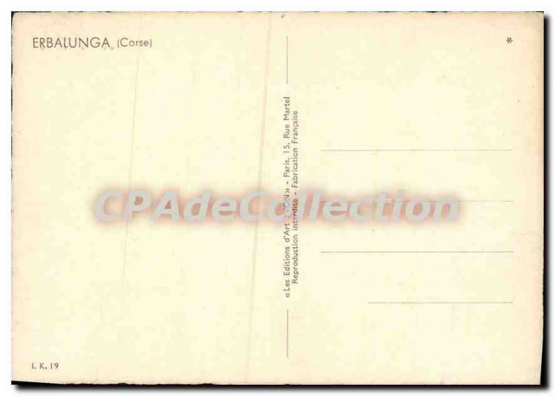 Modern Postcard Corsica Erbalunga