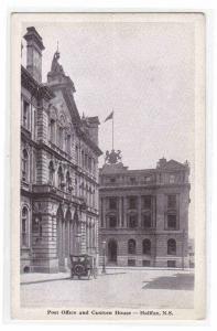 Post Office & Custom House Halifax Nova Scotia Canada 1920c postcard