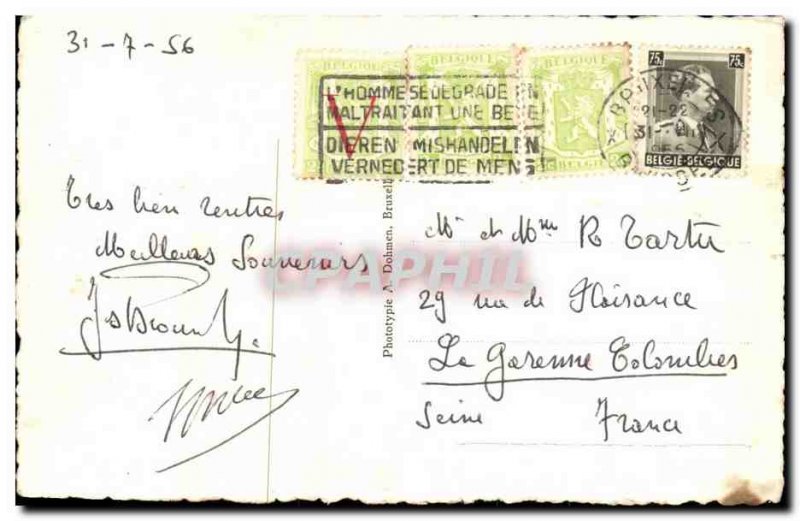 Old Postcard Brussels Stock Exchange