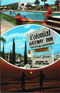 Colonial Gateway Inn St Pete Beach Florida Vintage Postcard C091