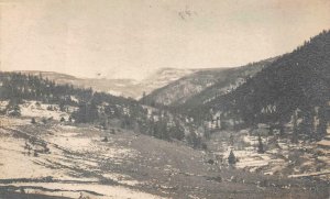 RPPC LUMBER CAMP LOGGING LAMY NEW MEXICO DPO REAL PHOTO POSTCARD 1913