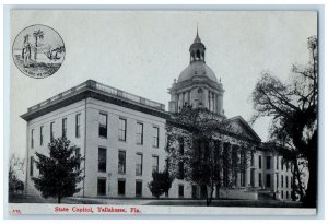 c1910 In God We Trust Photo State Capitol Tallahassee Florida FL Postcard