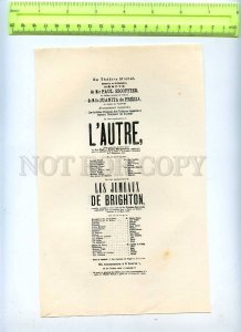 255933 RUSSIA ADVERTISING affiche L'Autre theatre Michel 1900-years POSTER