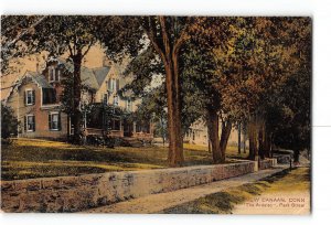 New Canaan Connecticut CT Creased Postcard 1907-1915 Park Street Residence