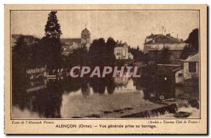 Old Postcard Alencon (Orne) General view taken at dam