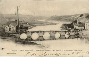 CPA LIMOGES - Usine d'electricite - Pont St-Etienne - La VIENNE (122504)