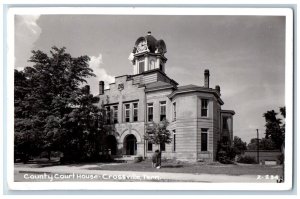 Crossville Tennessee TN Postcard RPPC Photo County Court House 1961 Vintage