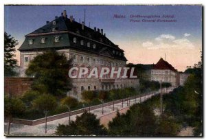 Germany Mainz Old Postcard Grossherzoglisches schloss franz General Kommando