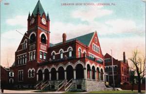 Lebanon High School Lebanon Pennsylvania Vintage Postcard C056