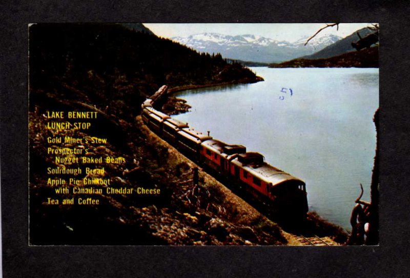 Yukon White Pass Yukon Railroad Train Bennet Lake Carte Postale Postcard Canada