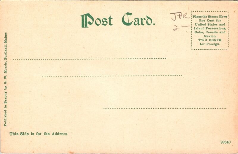 Shore Scene Bar Harbor Me Maine Antique Undivided Back Unposted Postcard