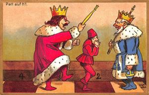 Artist Robert G Schmidt German Chess Game Matt Patt auf H1 Karte Postcard