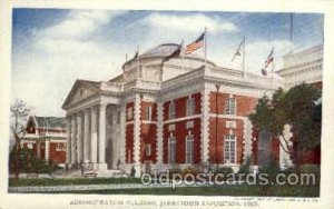 Administration building Jamestown Exposition 1907, Unused two creases bottom ...