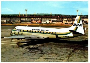 British United Vickers Viscount V 833 Airplane Postcard