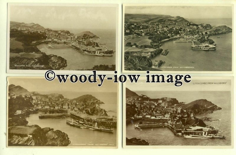 bu040 - Ilfracombe , Devon - 12 Photographic Postcards 5.5 x 3.5