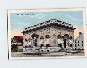 Postcard Post Office Oskaloosa Iowa USA