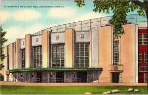 Entrance to Victory Field, Indianapolis IN Vintage Postcard L53