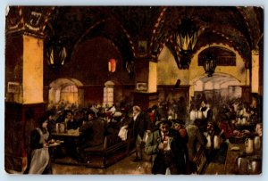 Munich Bavaria Germany Postcard Scene at Kgl Hofbrauhaus 1910 Antique Posted