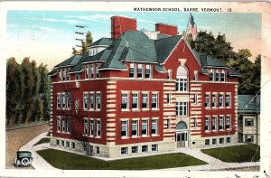 Postcard SCHOOL SCENE Barre Vermont VT AI2758