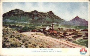 Texas TX Mining Camp El Paso? c1910 Postcard