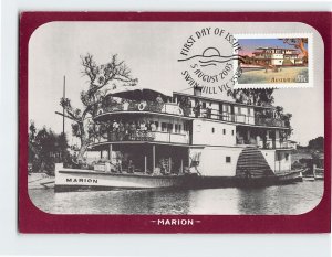 Postcard PS Marion, Mannum, Australia