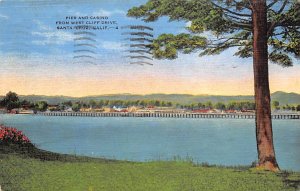 Pier and Casino from West Cliff Drive Santa Cruz CA