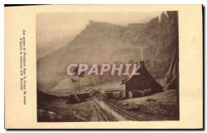 Postcard Old Gorge Poulancre the morning mist of the table after I Bouille