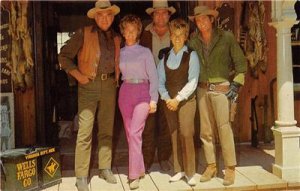 PONDEROSA RANCH Bonanza TV Show Cast & General Store ca 1960s Vintage Postcard 