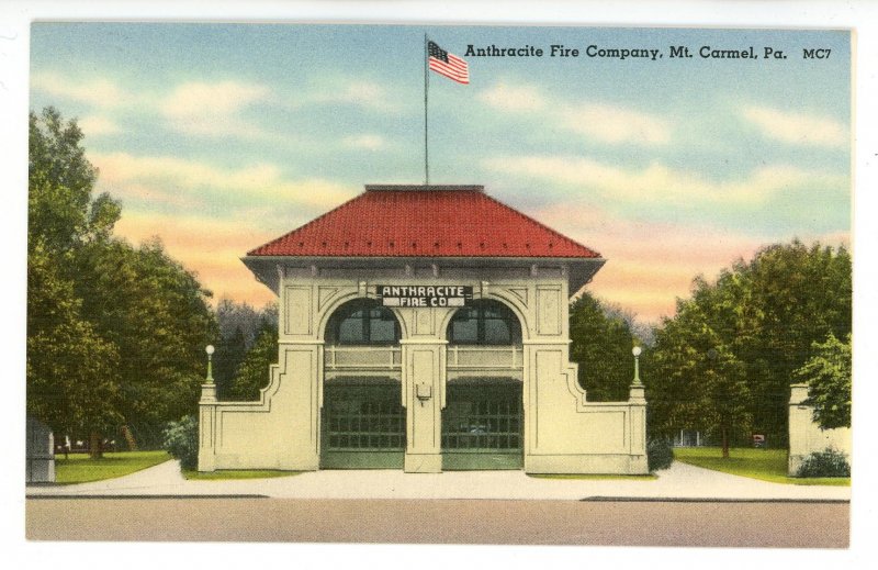 PA - Mount Carmel. Anthracite Fire Co. Station