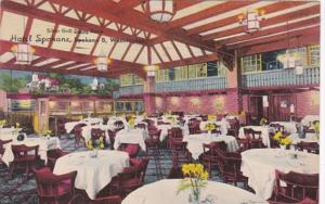 Washington Spokane Hotel Spokane Silver Grill Dining Room 1949