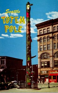 Washington Seattle Downtown Indian Totem Pole