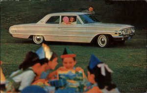 1964 Ford Custom 500 2-Door Sedan Child's Birthday Party Ad Vintage Postcard