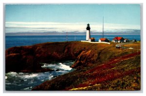 Yaquina Head Lighthouse Newport  Oregon OR UNP Chrome Postcard T21