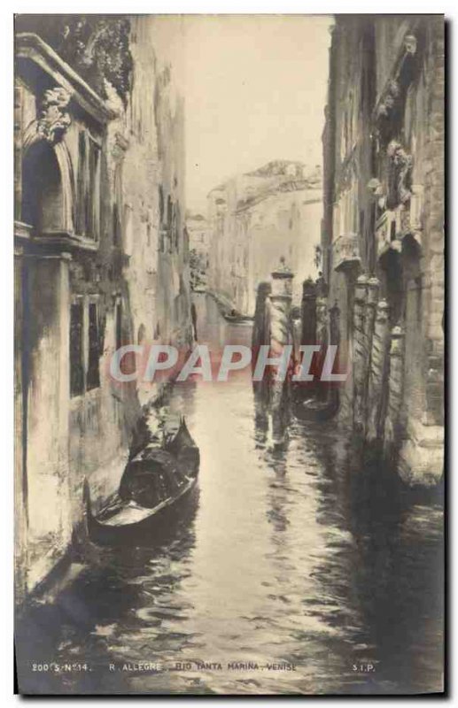 Postcard Old Allegre Rio Tanta Marina Venice