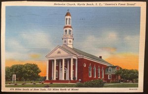 Vintage Postcard 1940 Methodist Church, Myrtle Beach, South Carolina (SC)