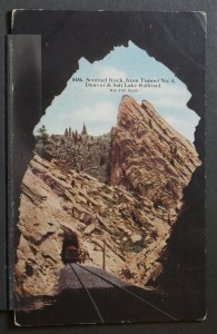 Denver, CO - Sentinel Rock, from Tunnel No. 4, Denver & Salt Lake Railroad