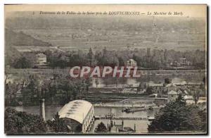 Old Postcard Louveciennes Marly Machine Panorama of the valley of the Seine