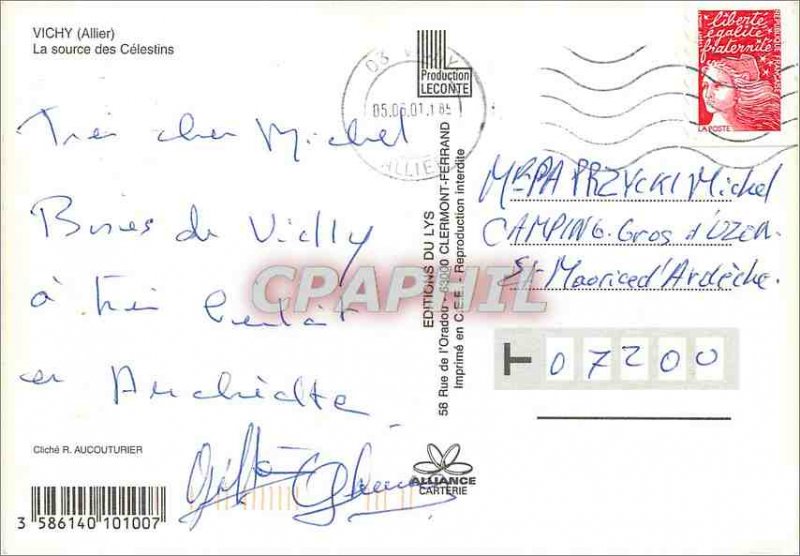 Postcard Moderne Vichy (Allier) La Source des Celestins