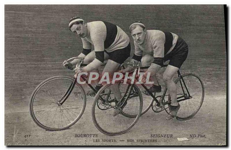 Postcard Old Bike Cycle Cycling Bourotte Lord Our sprinters