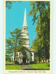 Unused Pre-1980 CHURCH SCENE Cape Cod - Harwichport Massachusetts MA p3950