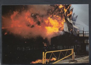 Essex Postcard - Essex County Fire & Rescue Fighting The Southend Pier Fire -C55