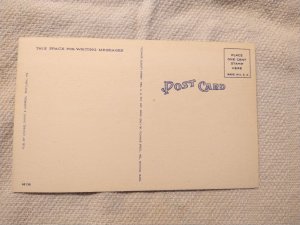 1940s Belgrade Lakes Me Maine Aerial View Linen Postcard