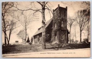 1941 Manokin Presbyterian Church Princess Anne Maryland Parish Posted Postcard