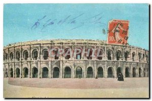 Old Postcard The Nimes bullring