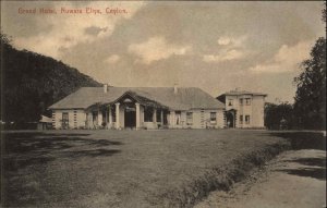 Ceylon Sri Lanka Grand Hotel Nuwara Eliya c1910 Postcard