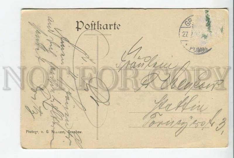 460866 WWI GERMANY Gruss aus Schwennenz Hotel Vintage postcard