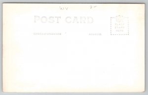 New Creek WV Devils Saddle Mt from Allegheny Front Mtn RPPC Postcard D22