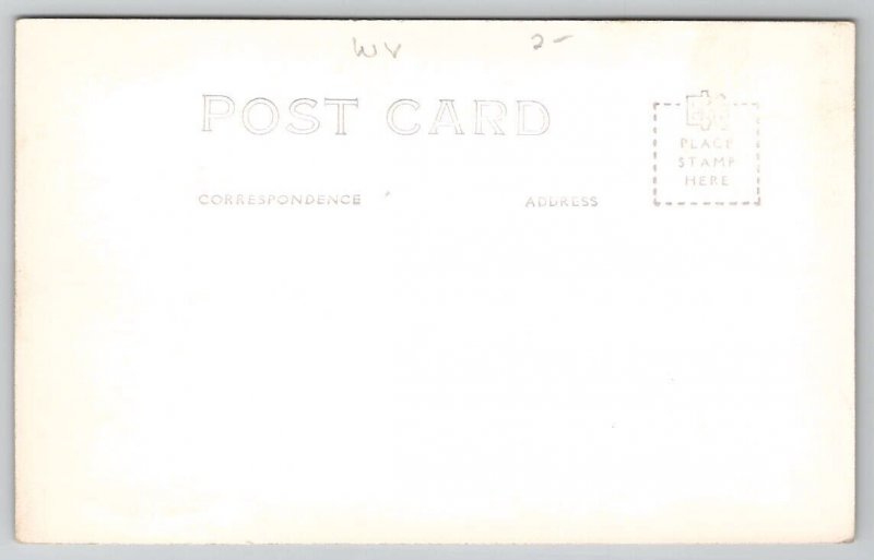 New Creek WV Devils Saddle Mt from Allegheny Front Mtn RPPC Postcard D22